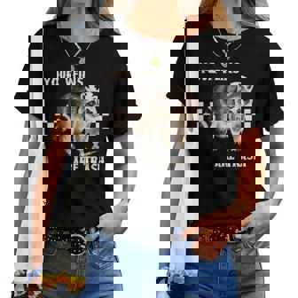 Your Veins Are Trash Raccoon Nurse Emergency Rn Grad Women T-shirt | Mazezy