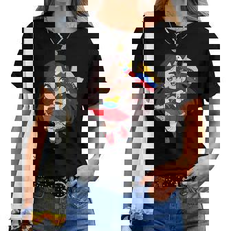 Venezuela Woman Venezuelan Flag Day Hispanic Girl Women T-shirt | Mazezy