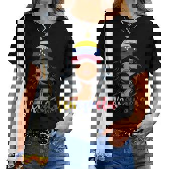 Venezuelan Girl Venezuela Flag Proud Venezolana Women Women T-shirt | Mazezy