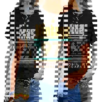 Vintage 1971 Original Retro 50 Aniversario Papá Mama Regalo Camiseta de mujer - Regaloses