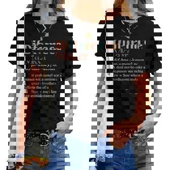 Vintage Difference Maker Definition Teachers Mom Boss Women Women T-shirt - Thegiftio