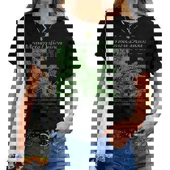 Vintage Monstera Deliciosa Swiss Cheese Plant Tropical Women T-shirt | Mazezy