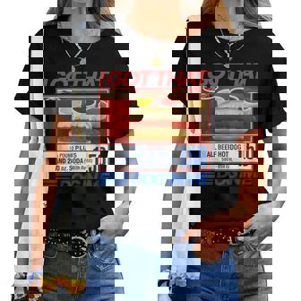 Vintage Retro I Got That Dog In Me Hotdog Women Women T-shirt - Thegiftio