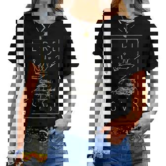 Vintage Retro Jesus Christian Lord & Savior Graphic Women T-shirt | Mazezy