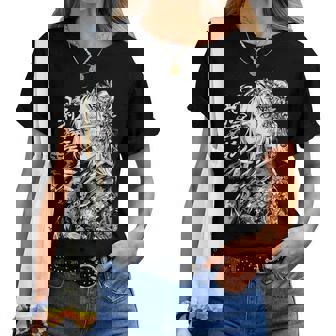 Waifu Anime Horror Girl Aesthetic Women T-shirt - Thegiftio