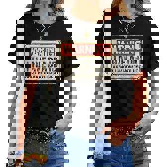 Warning I Have Adhd Humour Adhd Awareness Women T-shirt - Thegiftio