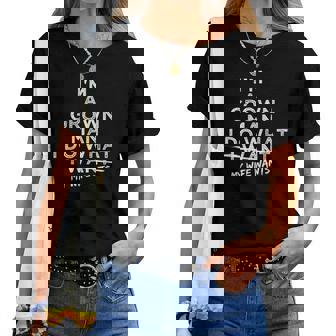 I Do What My Wife Wants Regalo Divertido Para Marido De Esposa Camiseta de mujer - Regaloses