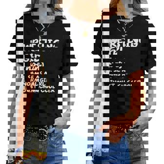 Wrestling Girl Definition Sports Women T-shirt | Mazezy