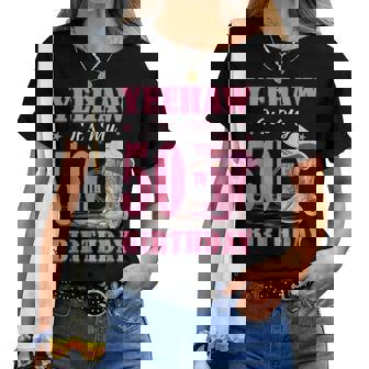 Yeehaw It's My 50Th Birthday Cowgirl Country Western Girl Women T-shirt - Thegiftio