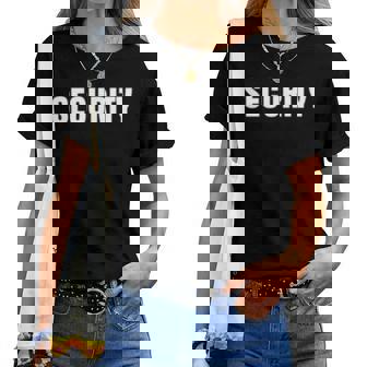 イベントのセキュリティ安全ガードの服装男性女性ecurity 長袖tシャツ レディースTシャツ - Kawaiitshirt