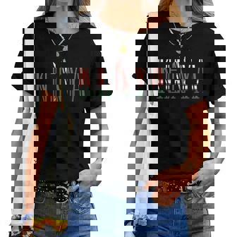 ケニア国旗男性女性へのお土産ギフト。 レディースTシャツ - Kawaiitshirt