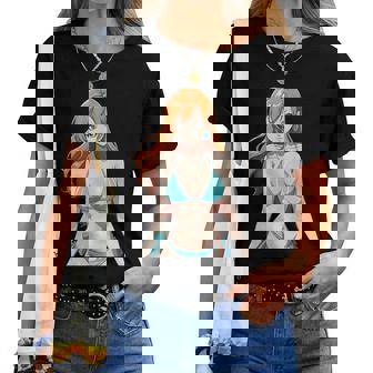 セクシー ワイフ ビーチ アニメ 女の子 日本語 レディースTシャツ - Kawaiitshirt