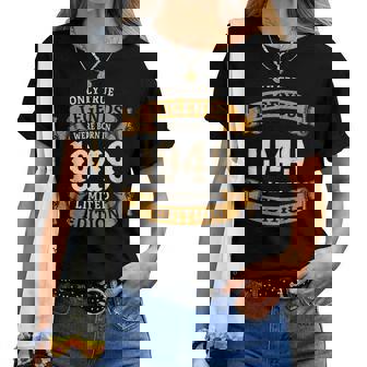 ヴィンテージ 1949 ギフト 男性 女性 長寿祝い 1949年生まれ 喜寿祝い ユニークな誕生日プレゼント レディースTシャツ - Kawaiitshirt