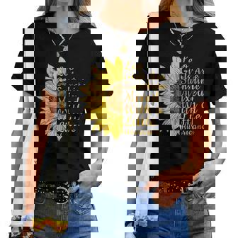 獅子座 ひまわり 花 恋人 7月8月誕生日 レディースTシャツ - Kawaiitshirt