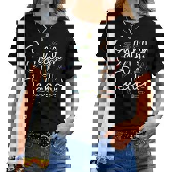 英語教師 文法 クラス 男性 女性 教員 英語教師 レディースTシャツ - Kawaiitshirt