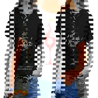 還暦祝い ワイン好き 酒好き 父 母 男性 女性 60歳お祝い Aged With Grace And Wine レディースTシャツ - Kawaiitshirt