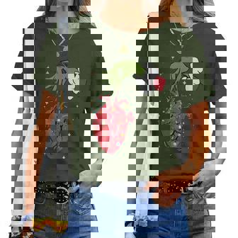 Cardiology Anatomy Hear Christmas Nurse Xmas Pajamas Holiday Women T-shirt | Mazezy