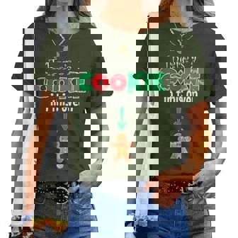 Cookie In This Oven Christmas Pregnancy Announcement Mom Maglietta da donna - Novitaregali