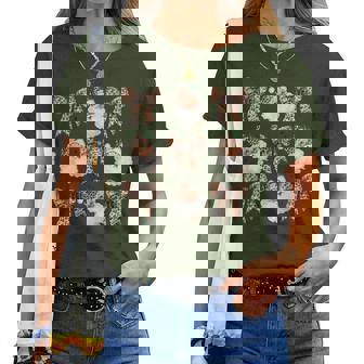 Cute Santa Christmas Xmas Coquette Bow Leopard Girls Women T-shirt - Thegiftio