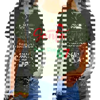 Dear Santa 67 Christmas Six Seven 6-7 Women Women T-shirt | Seseable UK