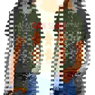 Gingerbread Pain Scale Christmas Nurse Women T-shirt | Mazezy