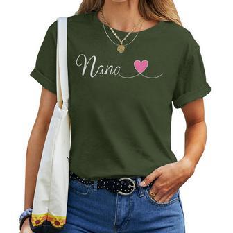 Nana For Grandma Grandmother Christmas Women T-shirt - Thegiftio