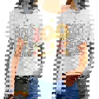 100 Days Of Blooming Cute Flowers 100 Days Of School Girls Women T-shirt - Thegiftio