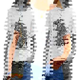 50 Coyote Distressed Enthusiast For Squad Women T-shirt | Mazezy