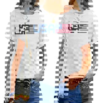 American Flag Cool Patriotic 4Th Of July Usa Flag Women T-shirt - Thegiftio