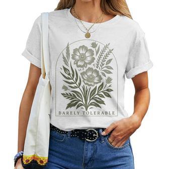Barely Tolerable Pride And Prejudice Jane Austen Women T-shirt - Thegiftio UK