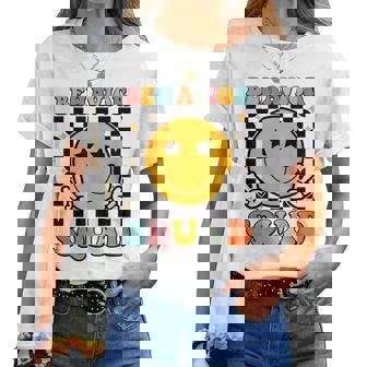 Behavior Squad Specialist Analyst Behavior Teacher Retro Women T-shirt - Thegiftio