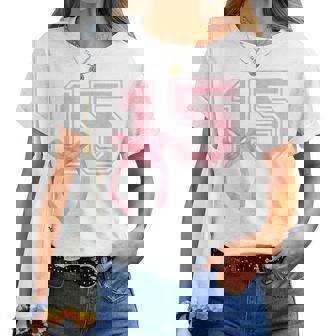 Birthday Girl Pink Coquette Bow 15 Year Old Aesthetic Girly Women T-shirt | Seseable FR