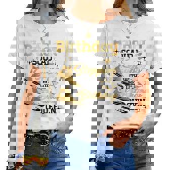 Birthday Squad Shoes Stepping With The Birthday Queen Party Women T-shirt | Mazezy