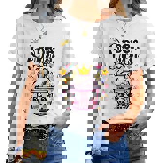 Boba Queen For N Girls Boba Bubble Tea Kawaii Japanese Women T-shirt - Thegiftio