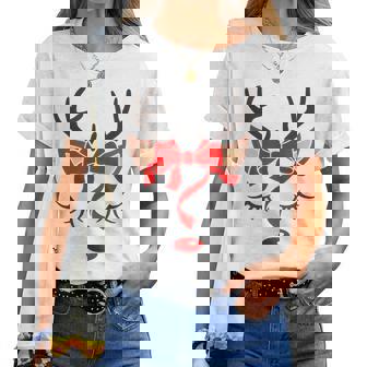 Bois De Renne De Noël Assorti Pour Filles T-shirt femme - Cadeauxyz