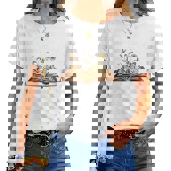 Chapter 21 Years Old 21St Birthday Wildflower Book Lover Women T-shirt | Mazezy