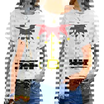 Costume De Lutin De Noël – Chemise De Lutin Du Père Noël Lutin Drôle T-shirt femme - Cadeauxyz