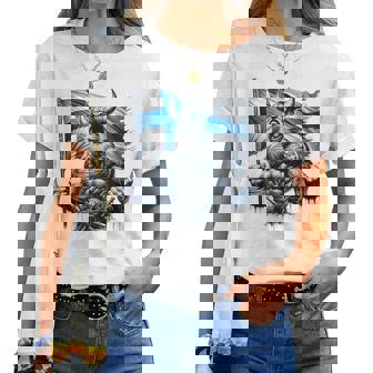 Della Finlandia Mappe Della Finlandia Bandiera Finlandese Per Donne E Uomini Maglietta da donna - Novitaregali