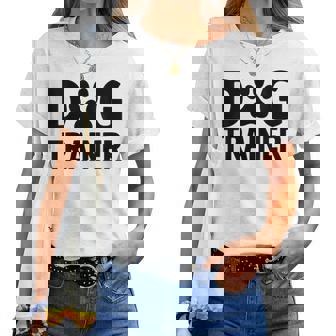 Entrenador De Perrosimple Entrenamiento De Cuello Camiseta de mujer - Regaloses