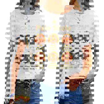 Fall Cna Turkey Pain Scale Er Thanksgiving Nurse Humor Women T-shirt | Mazezy