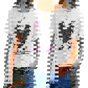 Chicken In Pink Heels Color Women T-shirt - Thegiftio