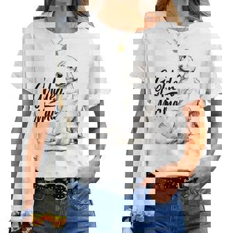 Golden Mama White Golden Retriever Mom Dog Love Puppy Women T-shirt - Thegiftio