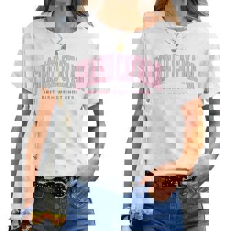 Grand Cayman Islands Summer Retro Preppy Throwback Womens Women T-shirt | Mazezy