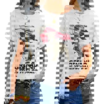 Greenland Is Not Forale Ours Polaire Usa Danemark Drapeau Groenland T-shirt femme - Cadeauxyz