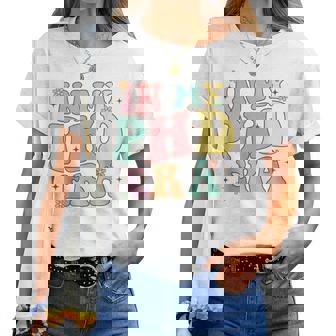 Groovy In My Phd Era Dottorato Di Laurea Maglietta da donna - Novitaregali