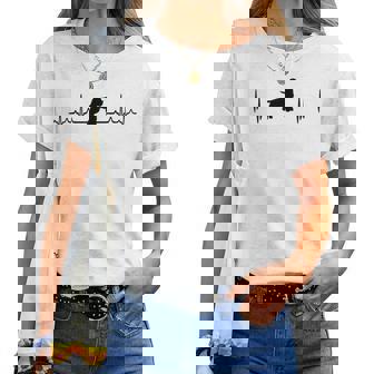 Heartbeat Dog Ecg Pulse Lagotto Romagnolo T-shirt femme - Cadeauxyz