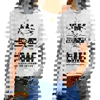 Homme J'aime Quand Ma Me Laisse Aller Chasser Cadeau Humour T-shirt femme - Cadeauxyz