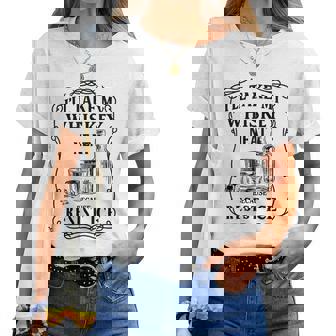 I'll Take My Whiskey Vintage Neat Because Ice Women Women T-shirt - Thegiftio