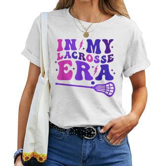 In My Lacrosse Era Retro Groovy Sports And Girls Women T-shirt - Thegiftio UK