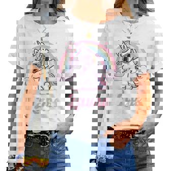 Laure Cadeau Prénom Personnalisé Fille Licorne T-shirt femme - Cadeauxyz